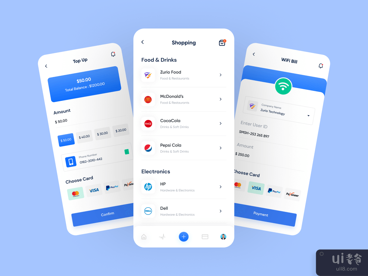Digital Wallet App UI v02