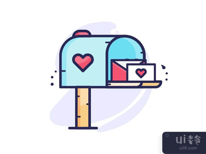 有情书的邮箱(Mail box with love letter)插图1