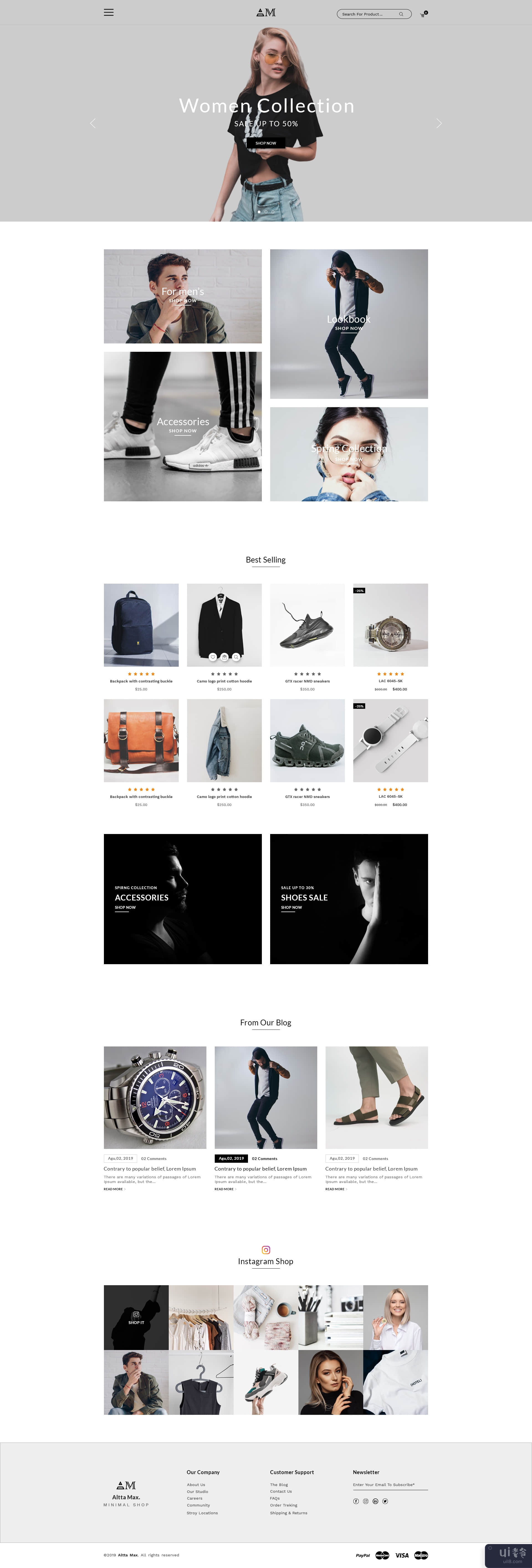 电子商务购物 UI 设计模板(Ecommerce Shopping UI Design Template)插图2