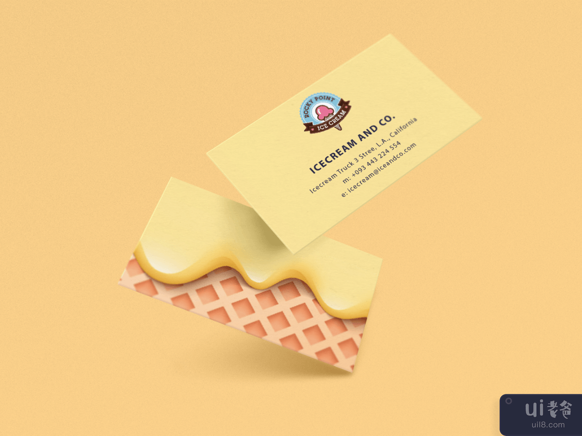 Ice Cream Business Card Design