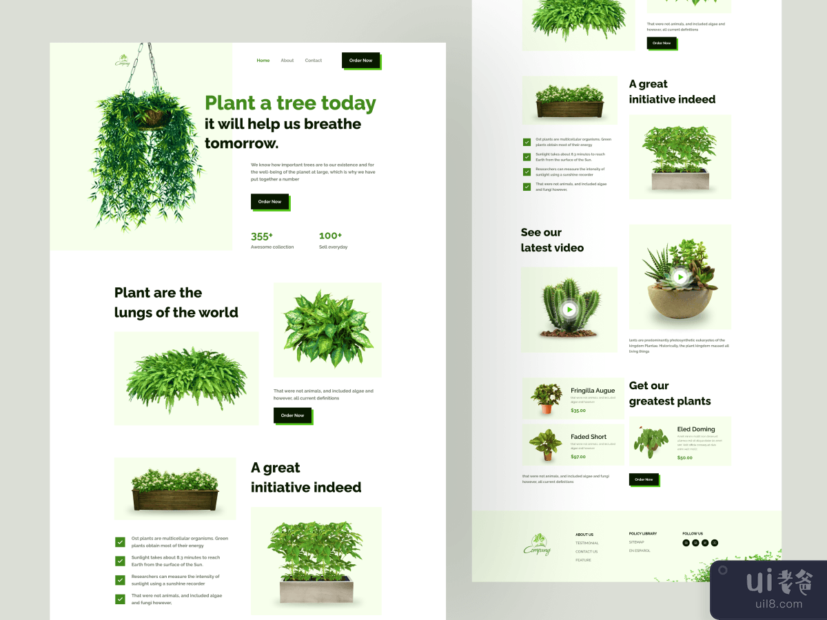 Plant Landing Page