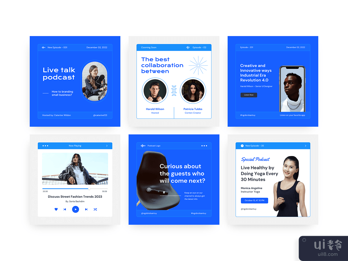 Webel - Podcast Instagram Post and Stories 主题演讲(Webel - Podcast Instagram Post and Stories Keynote)插图1