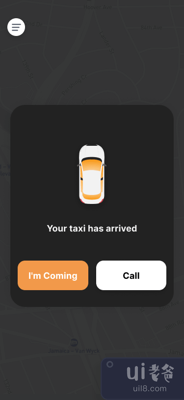 出租车预订应用程序黑暗 #6(Taxi Booking App Dark #6)插图