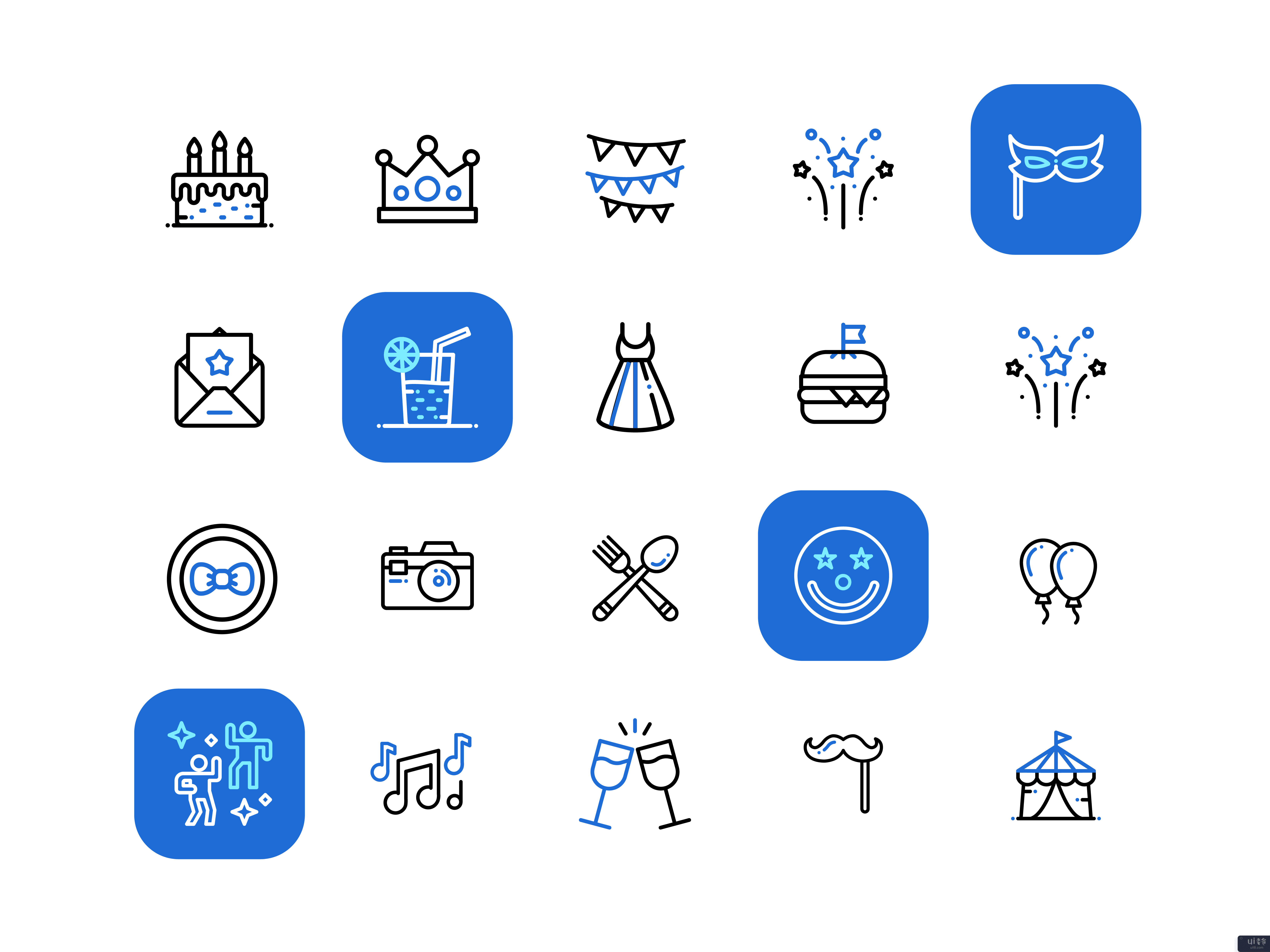 生日、派对、活动和庆典图标包 - 高级图标包(Birthday, Party, Event and Celebration Icon Pack - Premium Icon Pack)插图