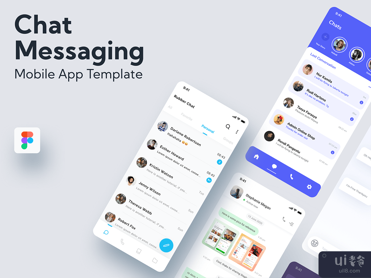 Chat Messaging Screen - Mobile App Template