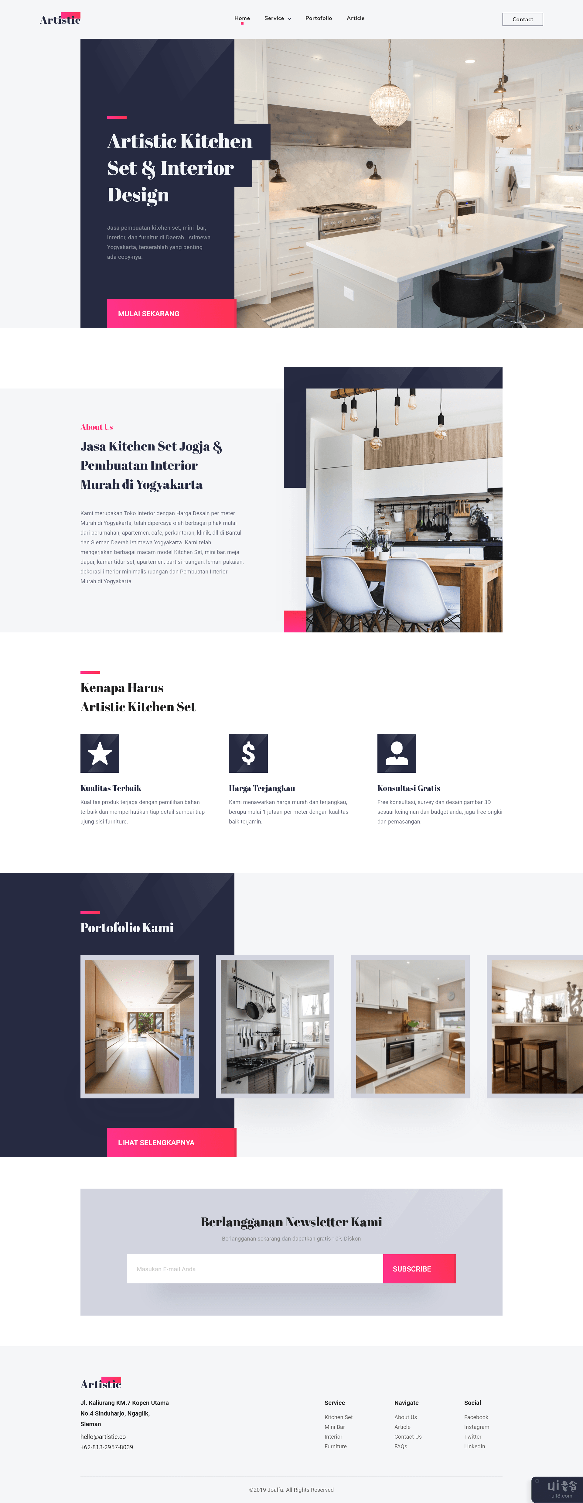 室内家具网站(Interior Furniture Website)插图