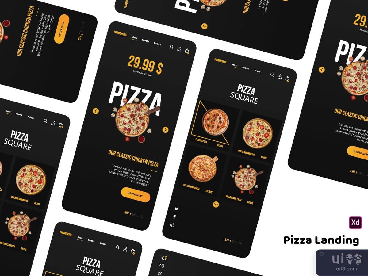 Pizza Landing Page