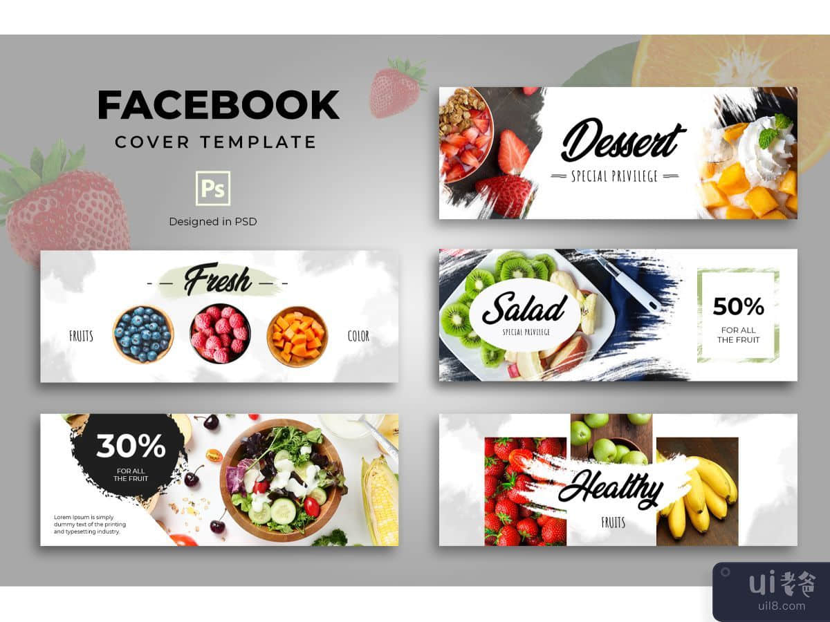 Facebook Cover Template Food Lovers