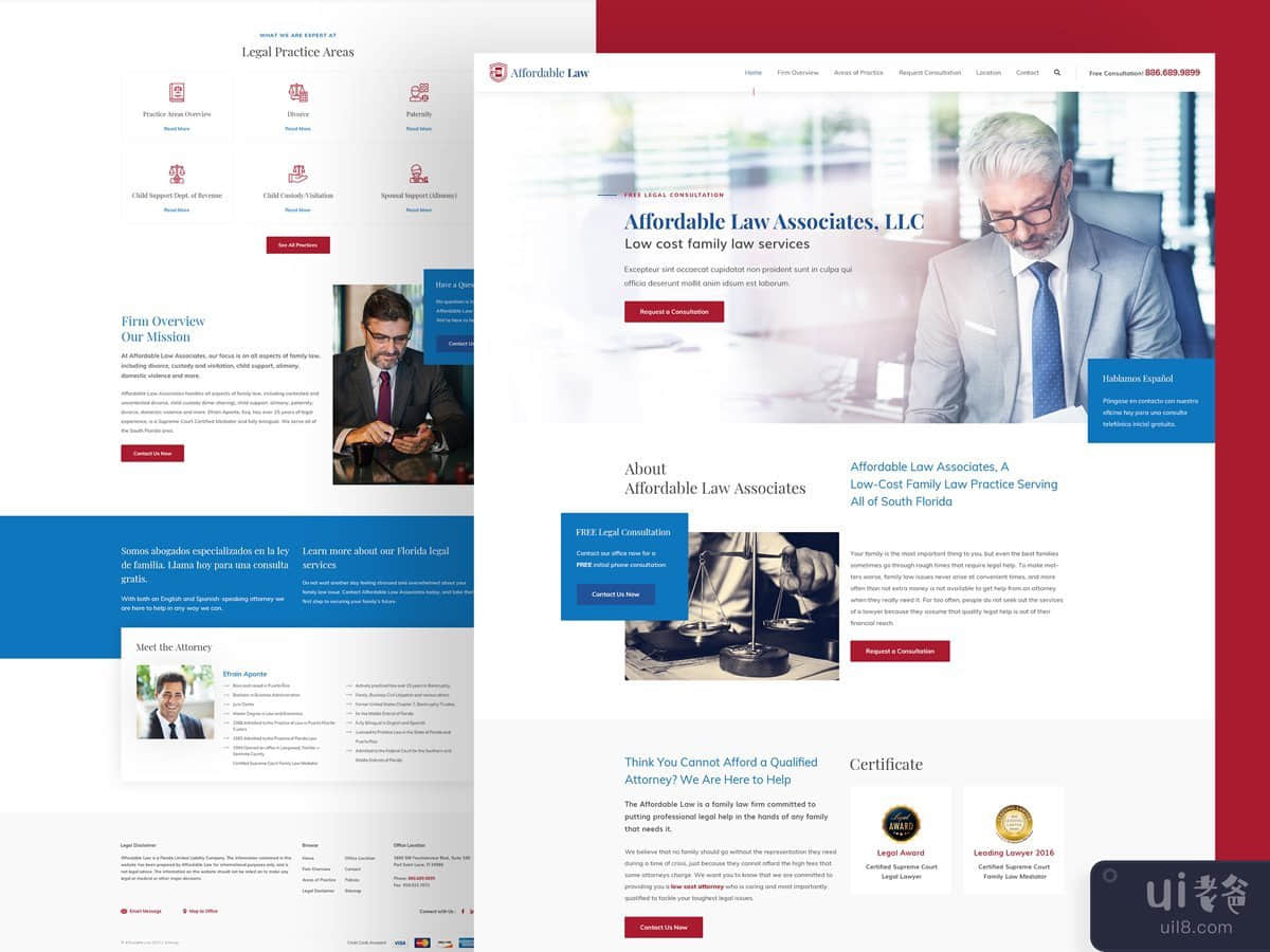 Affordable - Lawyer Creative Landing Page Template