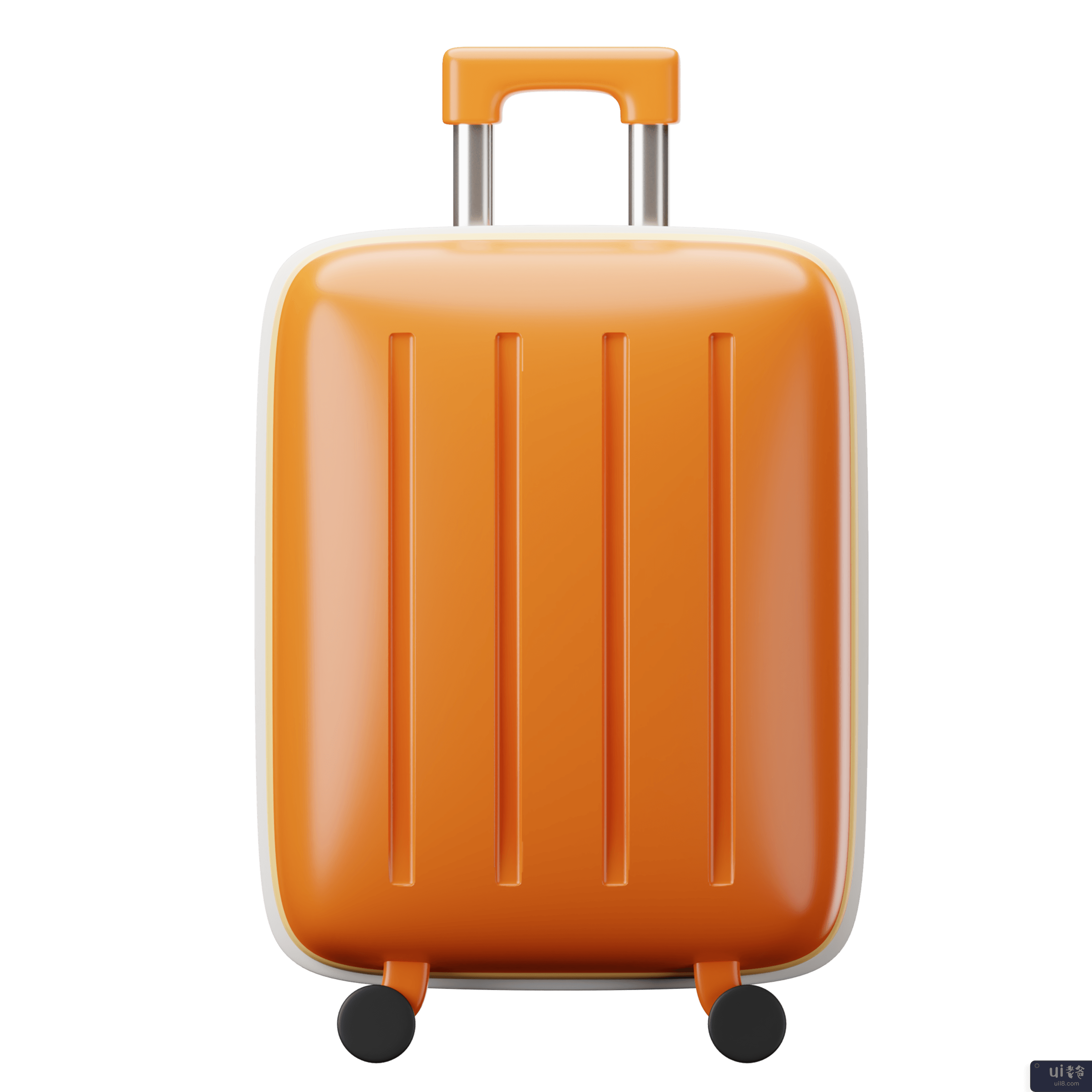 3D 旅行和假期插图包 - 手提箱(3D Travel and Holidays Illustration Pack - Suitcase)插图