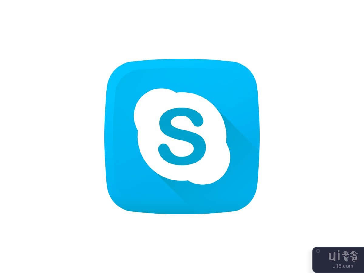Skype 徽标(Skype logo)插图2