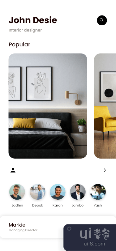 室内设计师应用程序 #2 - UI 套件(Interior designer app #2 - UI Kits)插图1