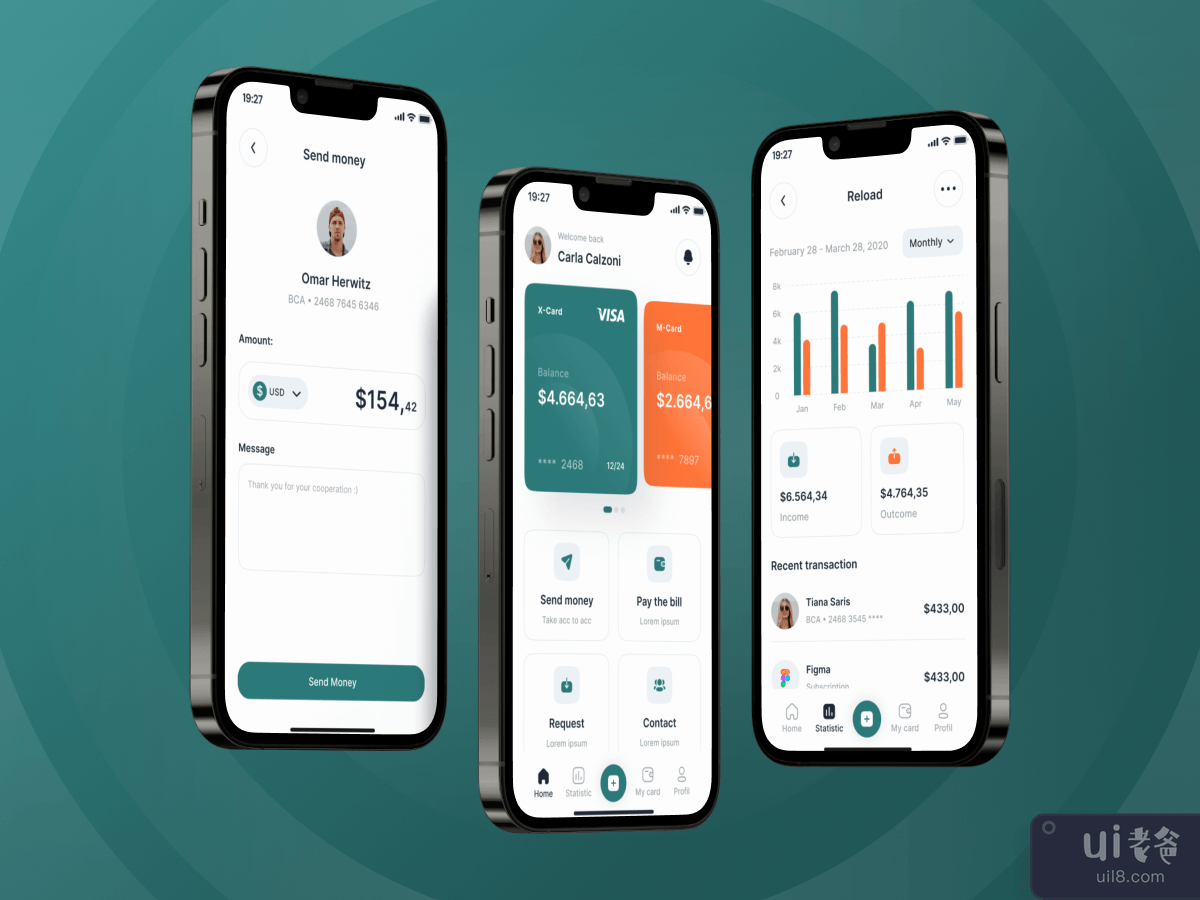 财务应用程序 UI 套件(Finance App UI Kit)插图