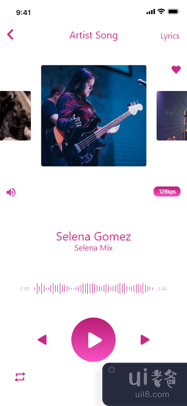 音乐应用概念(Music App Concept)插图