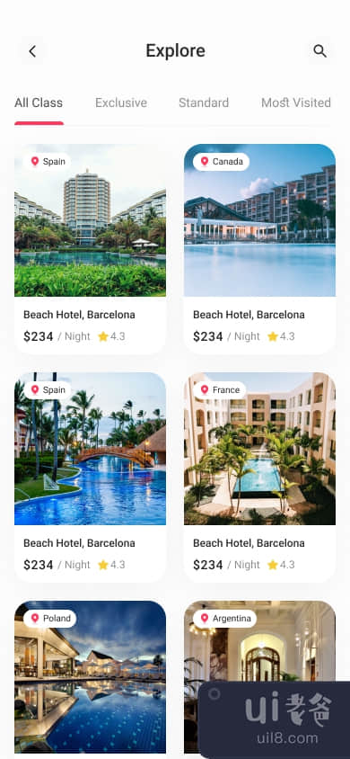 HOTELIFY - 酒店预订移动应用(HOTELIFY - Hotel Booking Mobile app)插图1