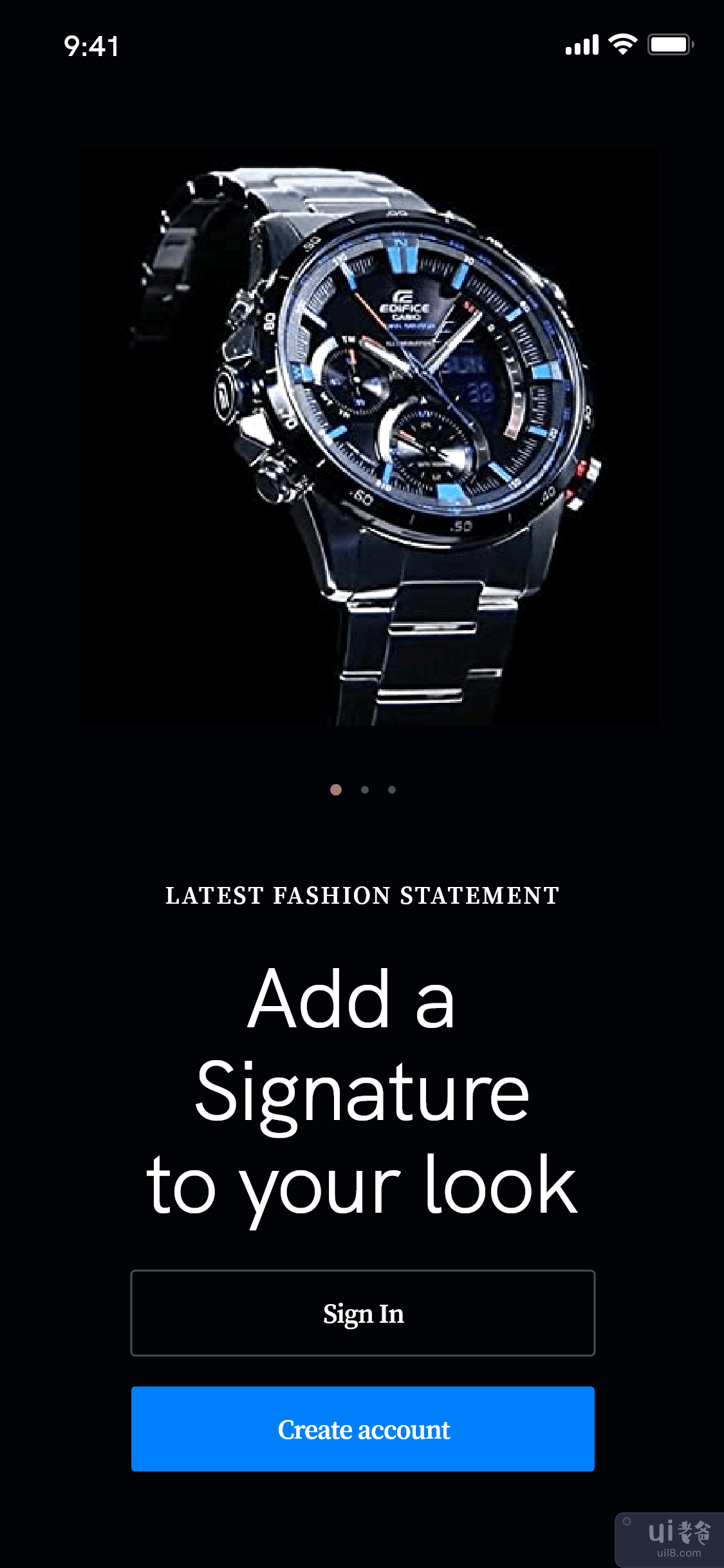 Rado 手表入职屏幕 - Watchly App Concept(Rado watches Onboarding Screen - Watchly App Concept)插图3