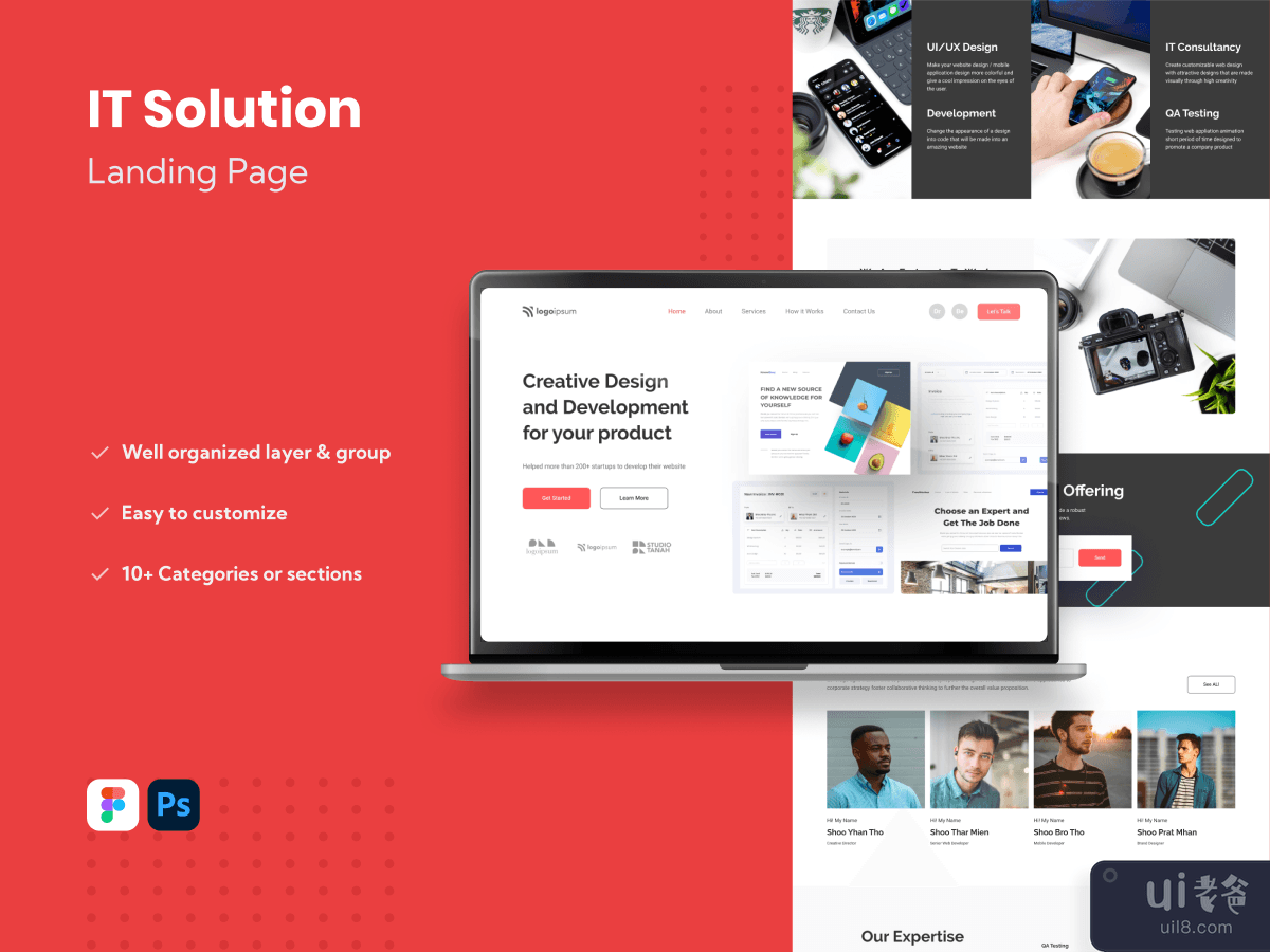 IT Solution Website Landing Page