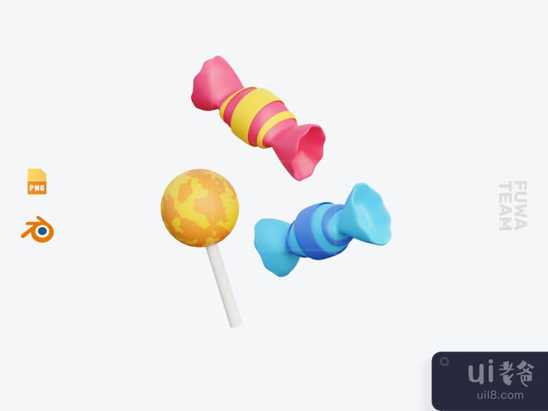 Candy - 3D Halloween Icon Pack