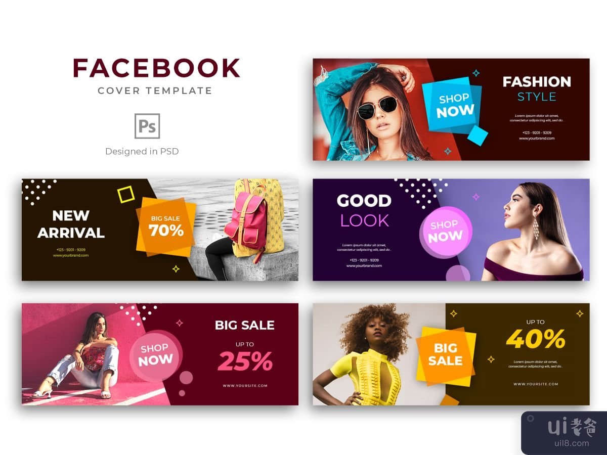 Facebook Cover Template Trend Fashion