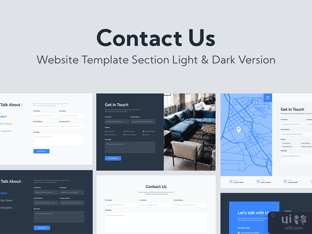 Web Contact Us Template