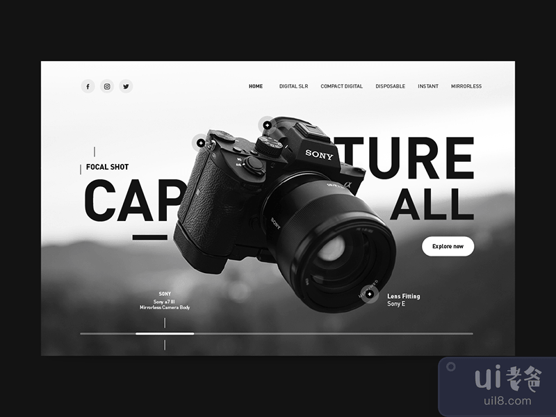 Photography Shop Landing Page