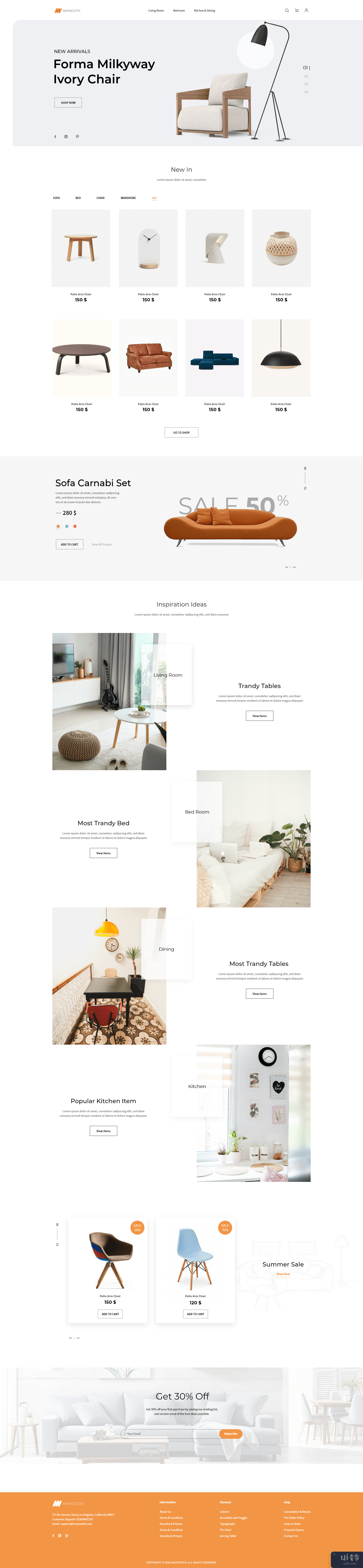 家具电商网站(Furniture E-Commerce website)插图