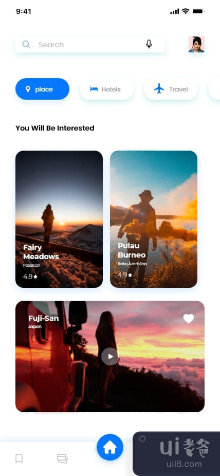旅游App UI设计(Travel App ui design)插图