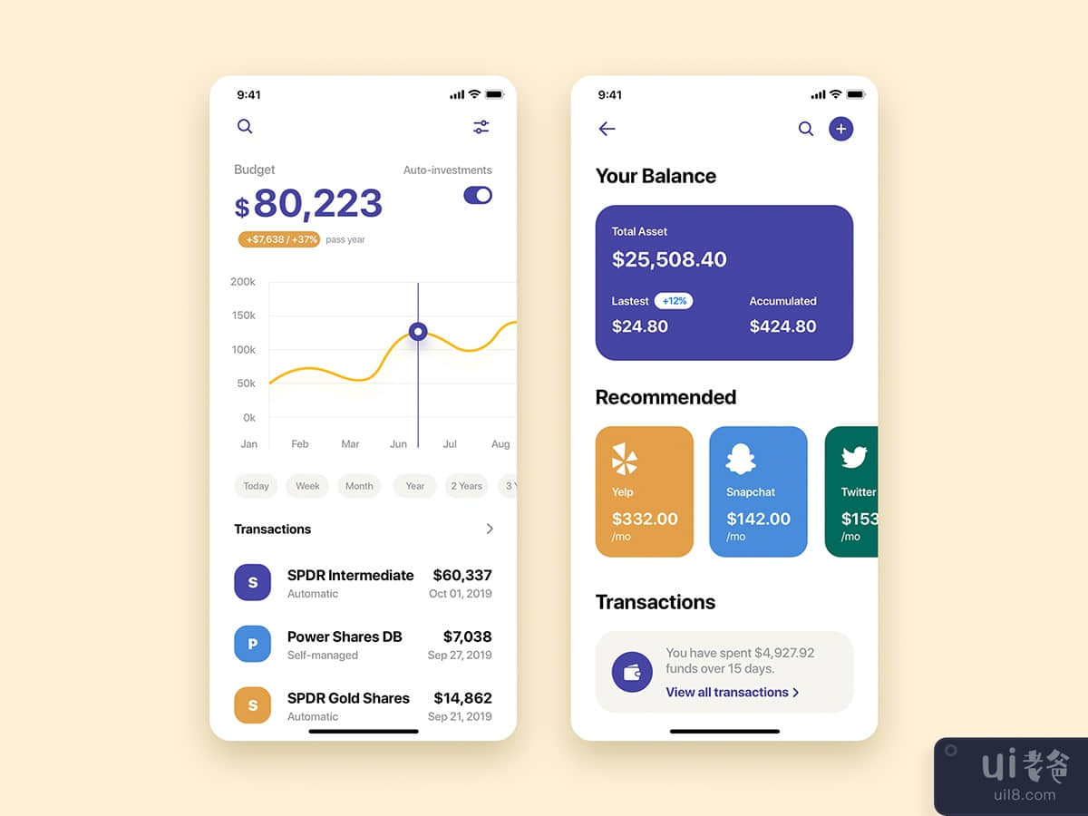 My Wallet Mobile App UI Kit Template