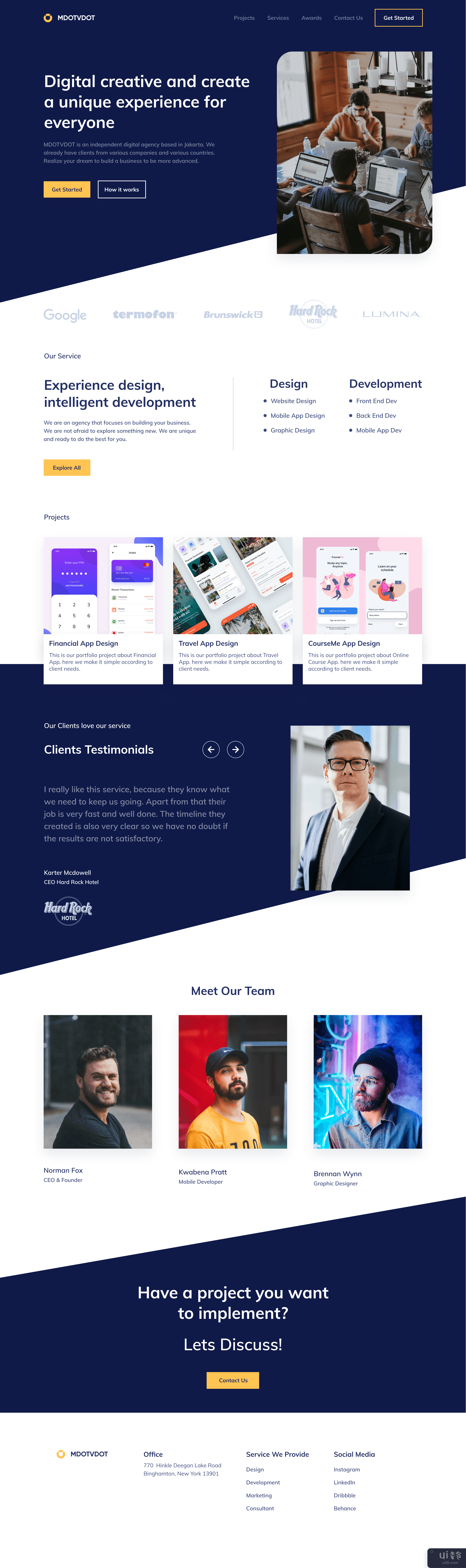 代理登陆页面网站(Agency Landing Page Website)插图