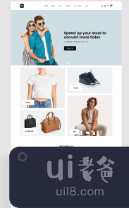时尚网站登陆页面设计(Fashion Website Landing Page Design)插图