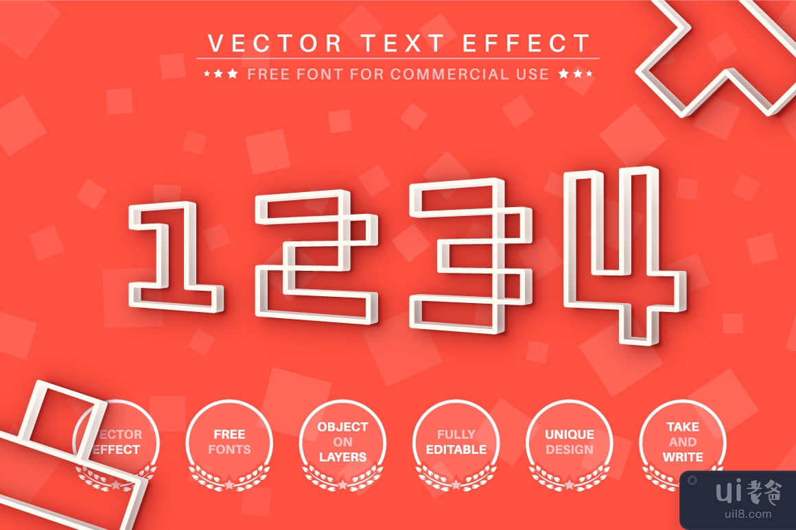 游戏 - 可编辑的文字效果，字体样式(Game - editable text effect, font style)插图2