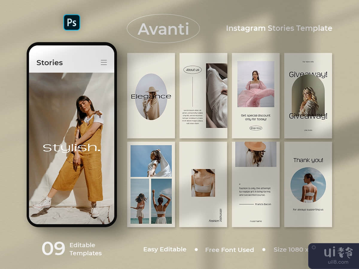 Avanti - Fashion Instagram Stories Template