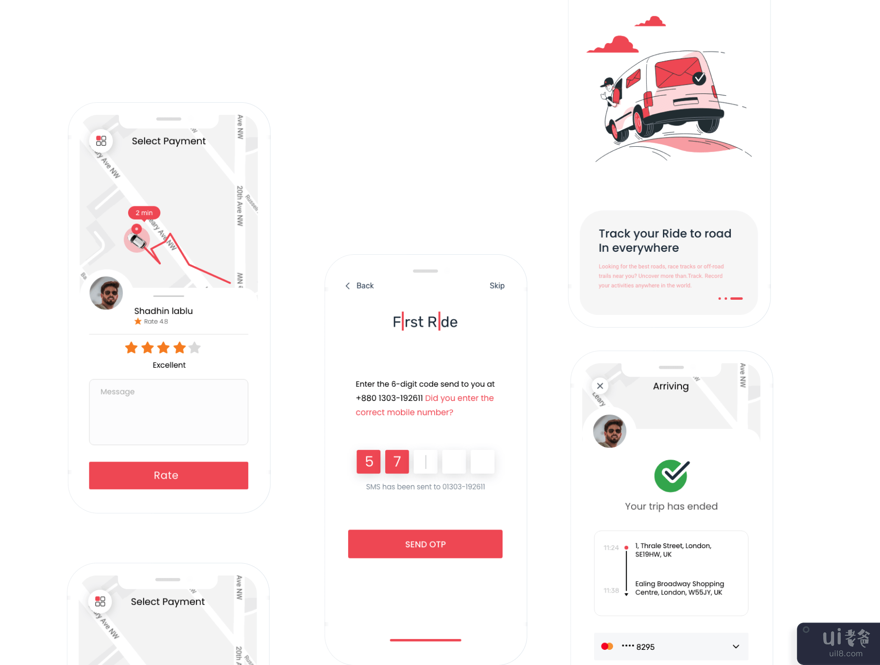 乘车共享应用程序(Ride Sharing App)插图4