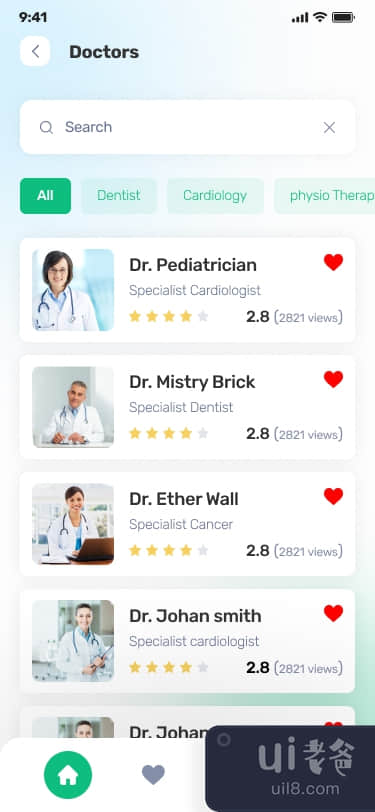 Doctor app ui（患者和应用医生）(Doctor app ui ( Patient and apply doctor))插图