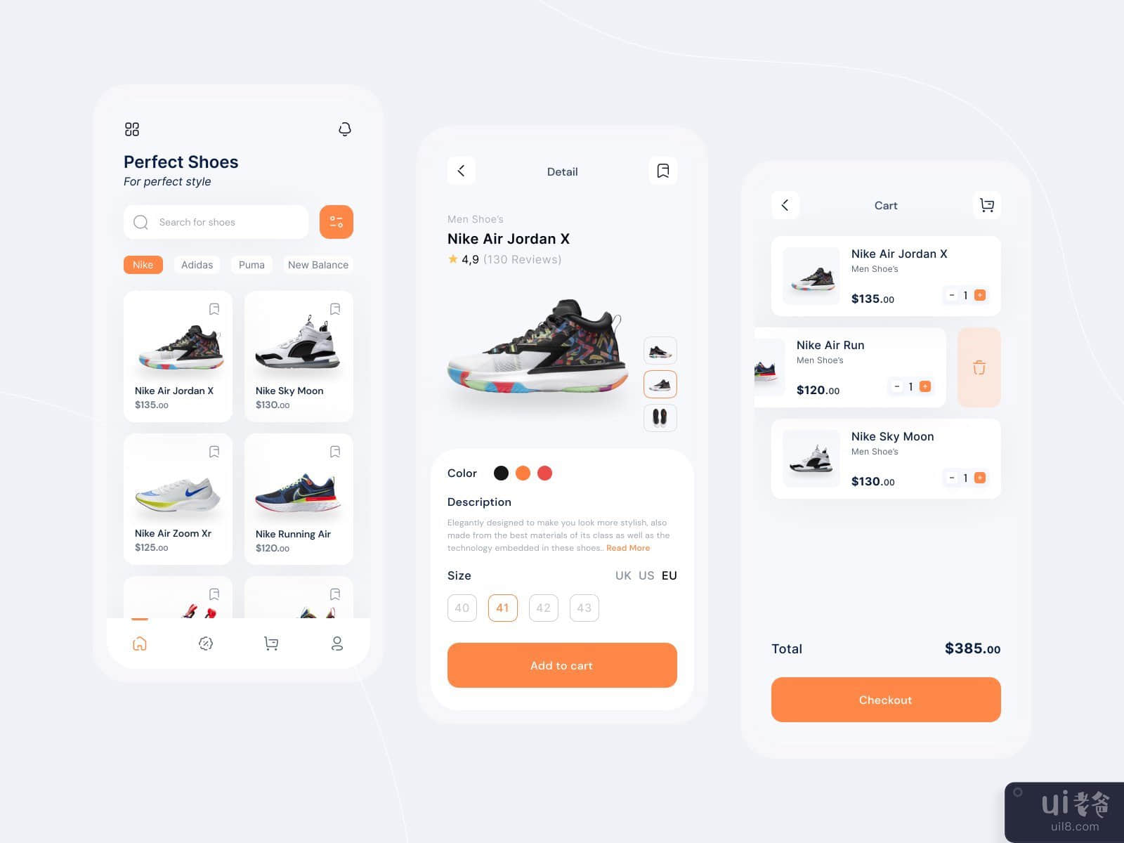鞋店移动应用程序(Shoes Store Mobile App)插图