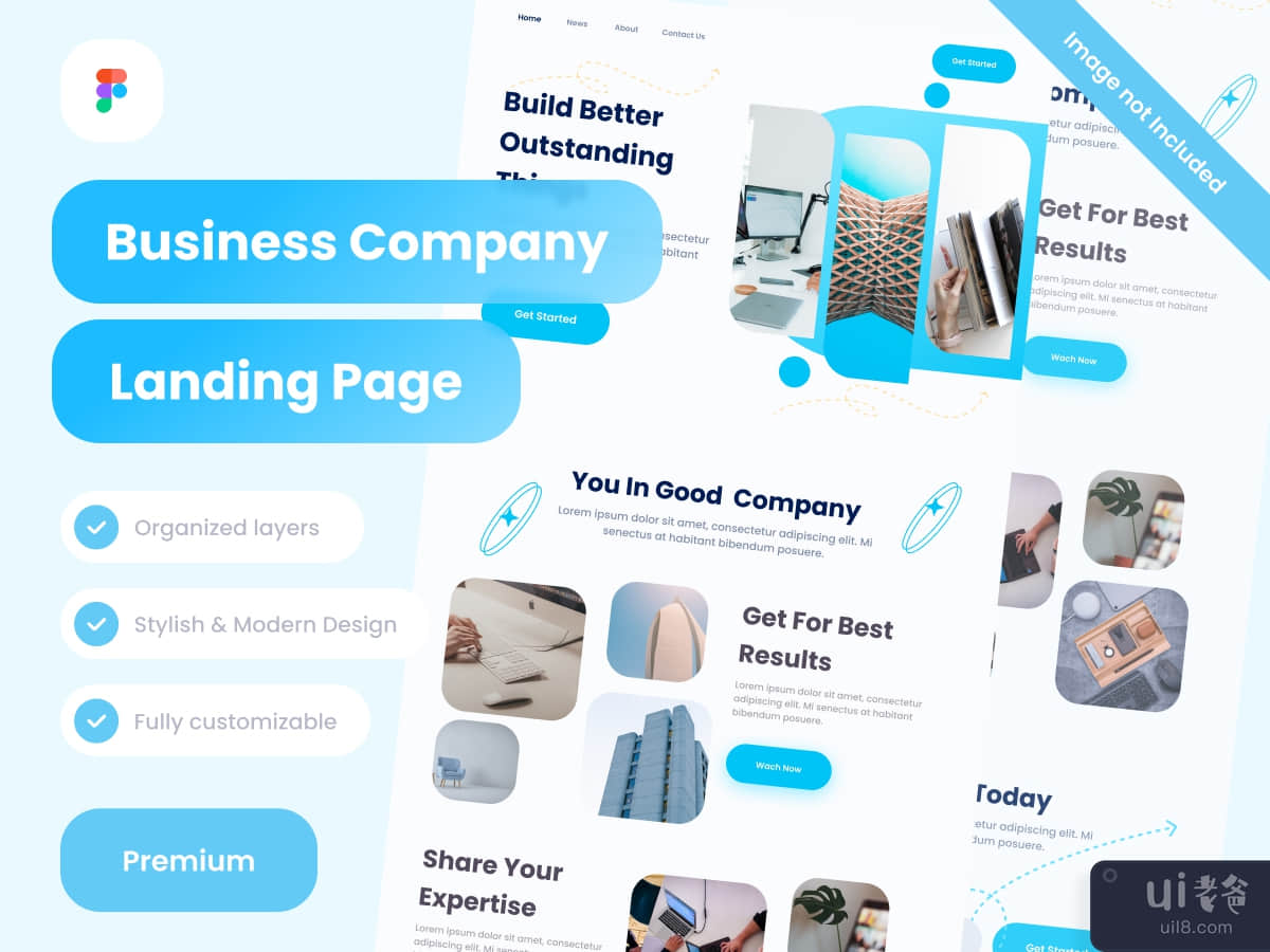Business company Landing Pages Design website 