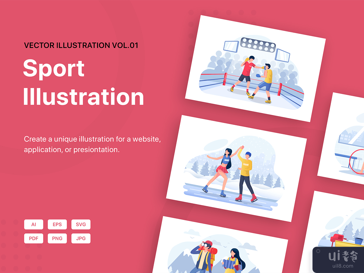 Sports & Hobbies Vector Illustration Pack_01