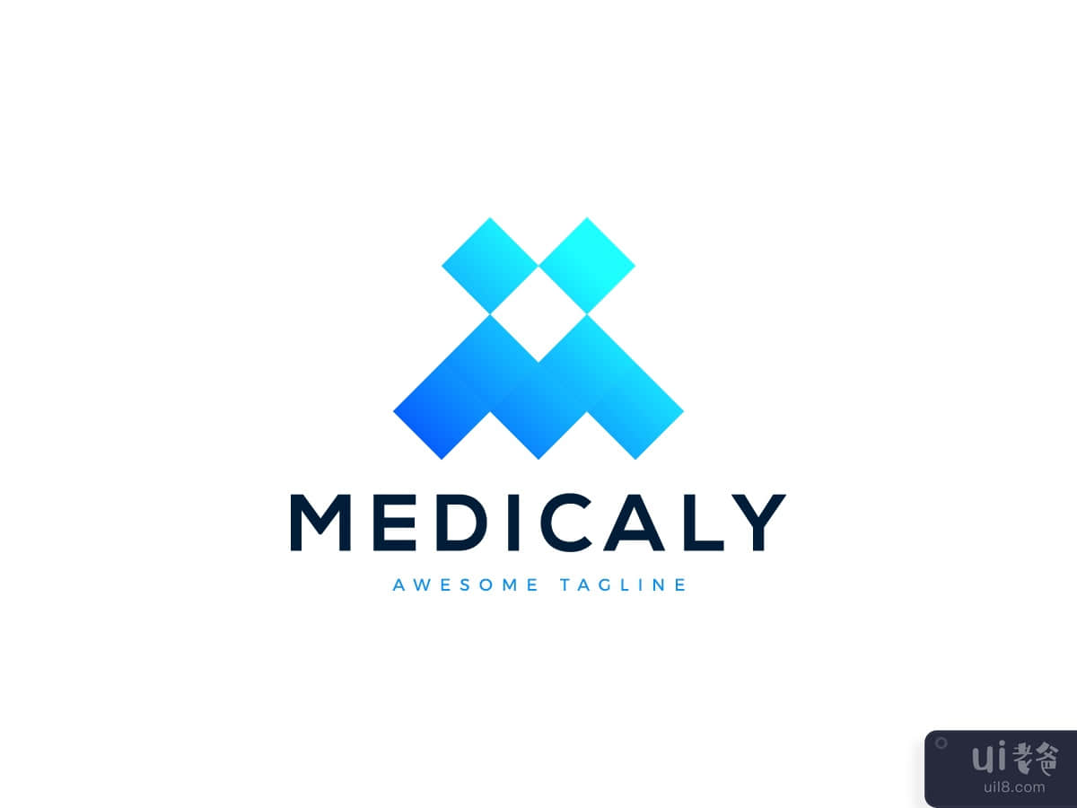 Medicaly - Modern Letter M Logo