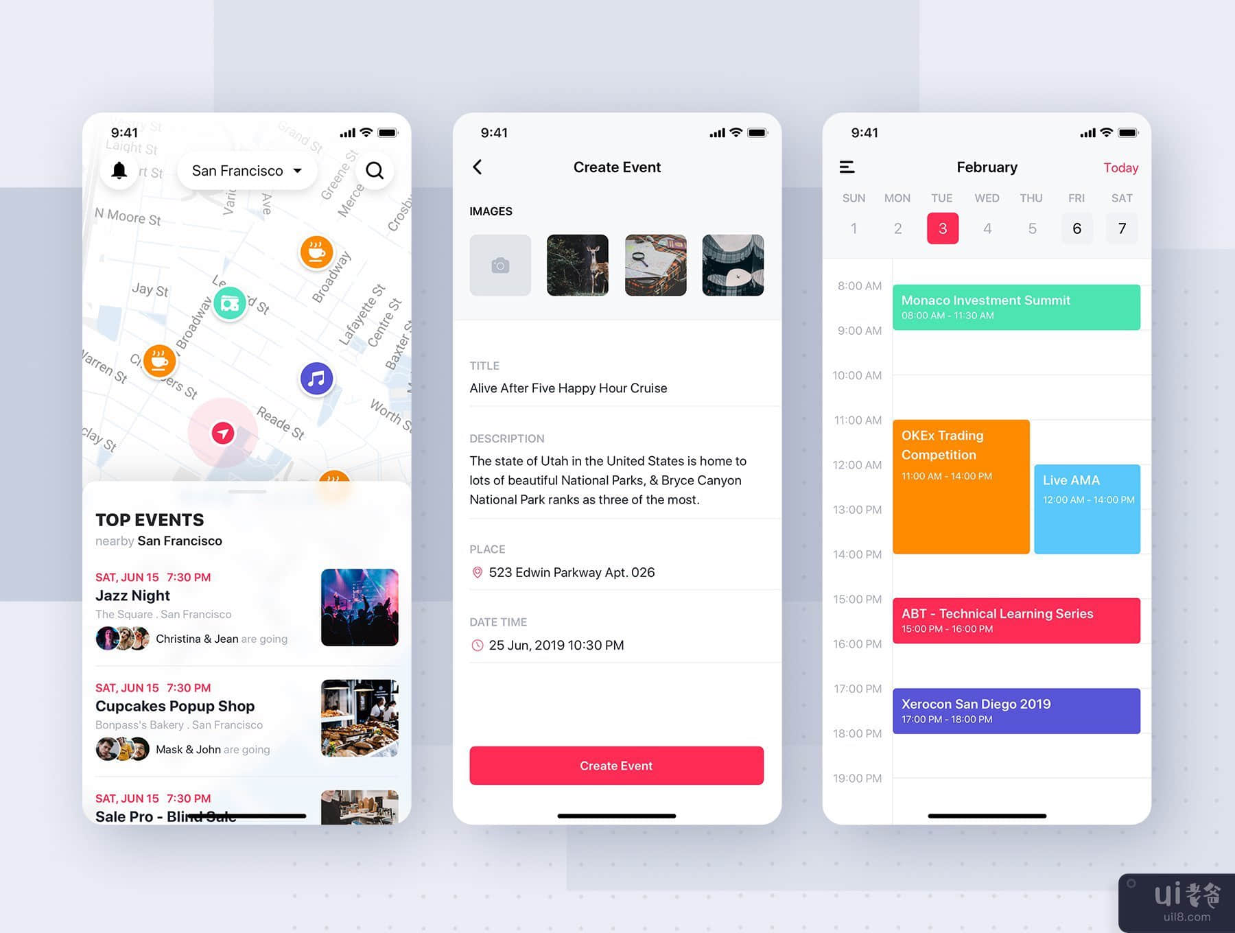 Jazam - (Jazam - Social mobile app UI Kit for SKETCH)插图