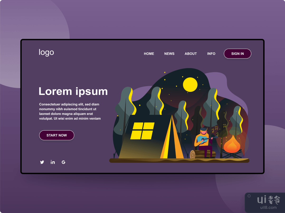 Music Landing page