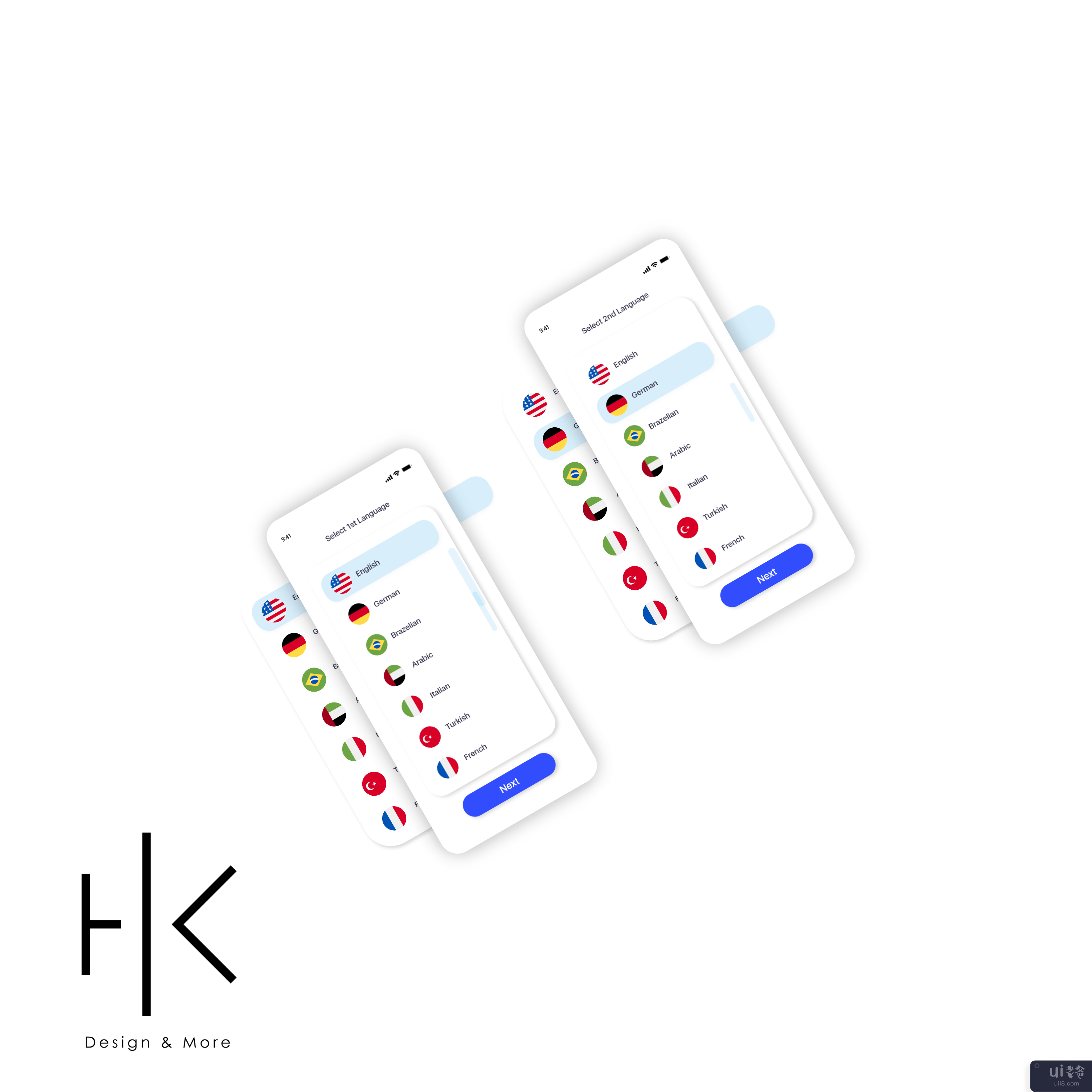 UI 设计工具包（翻译应用程序）(UI Design Kit (Translator App))插图2