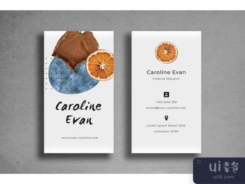 Business Card Gray Template