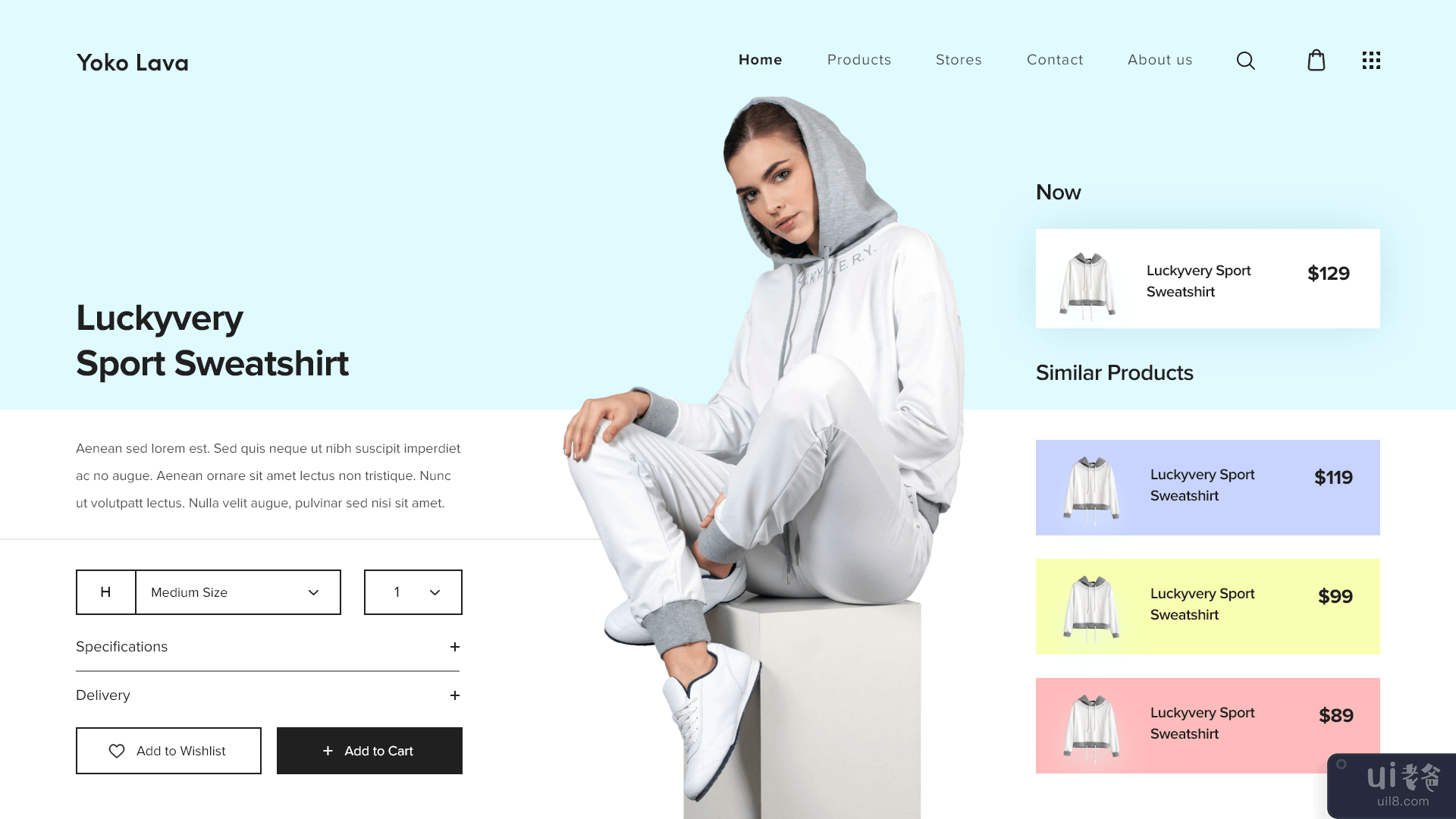 电子商务平台产品页面概念(ECommerce Platform Product Page Concept)插图3