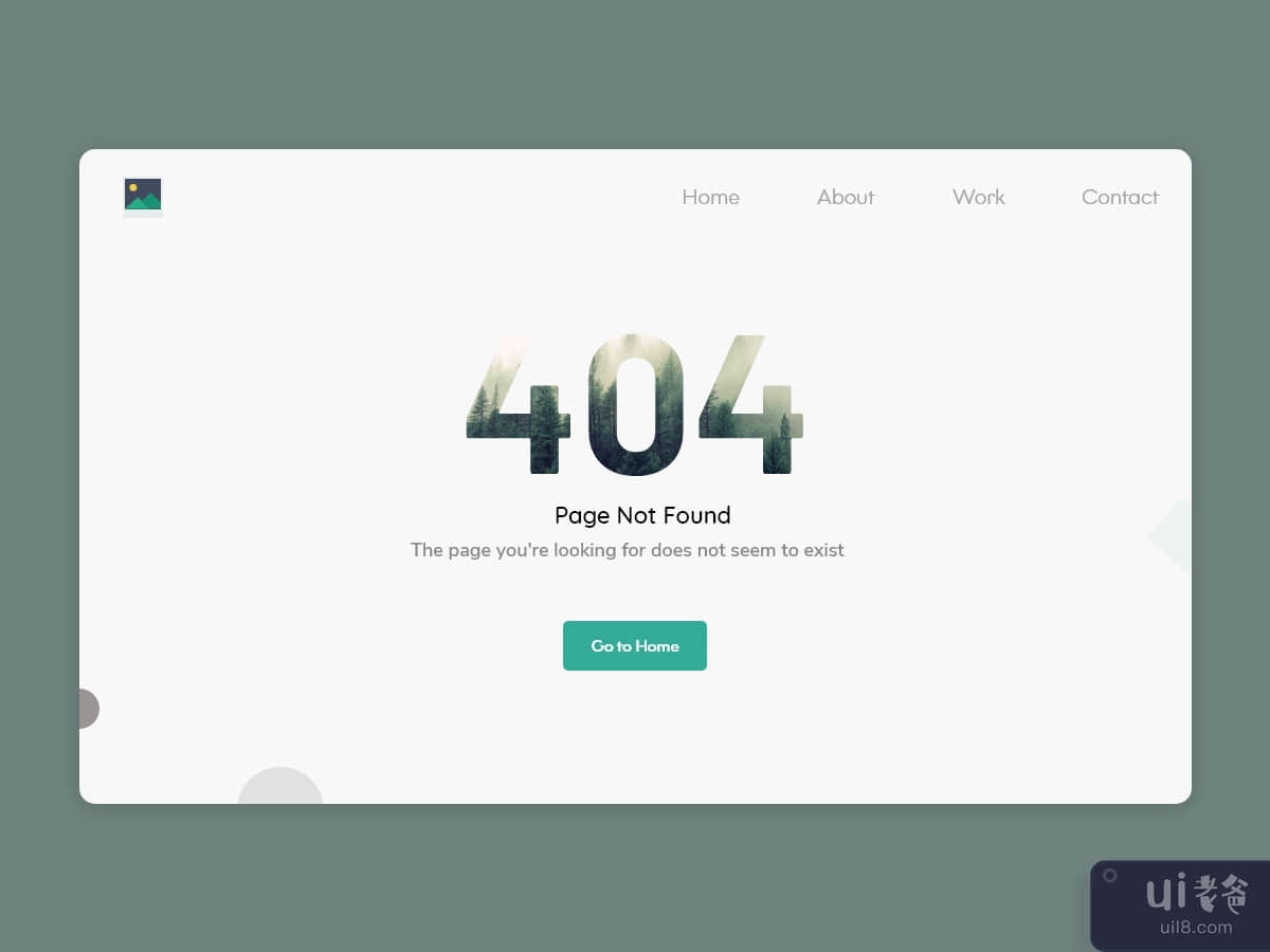 Simple 404 page concept