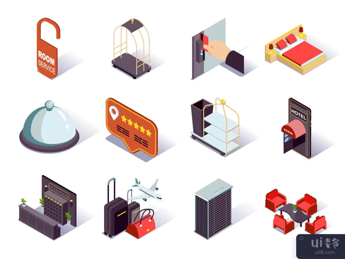Holiday 3D icons set