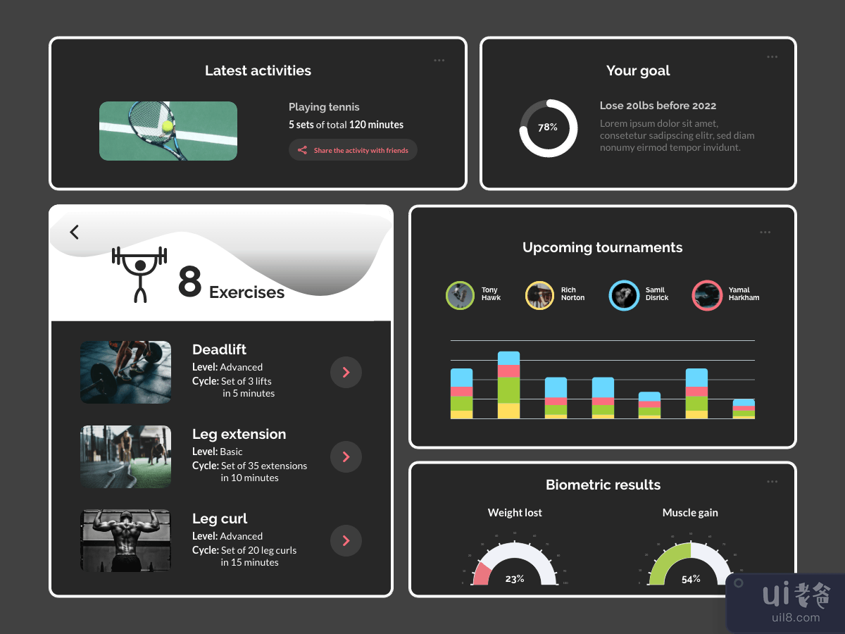 Workout Training UI Components