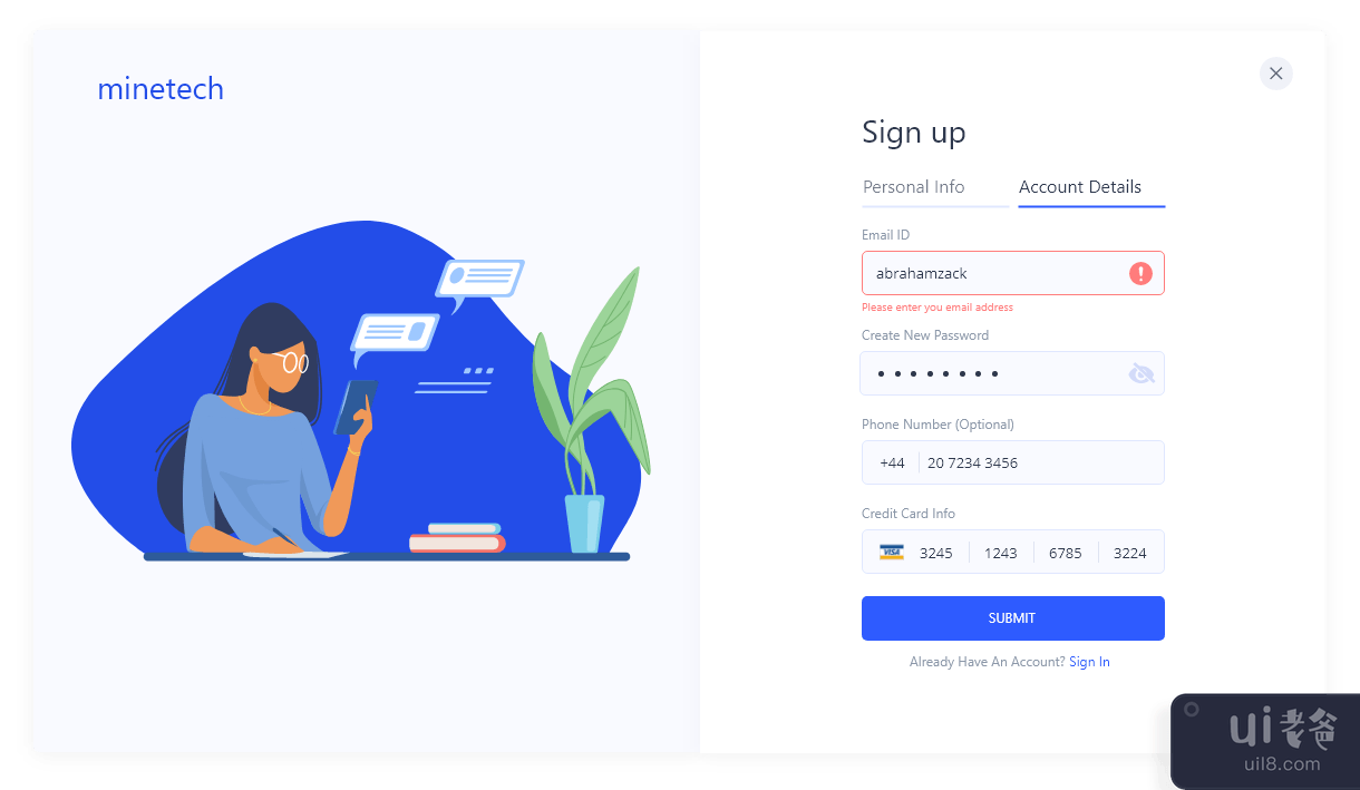 注册入职免费 UI 套件(Sign Up Onboarding Free UI Kit)插图