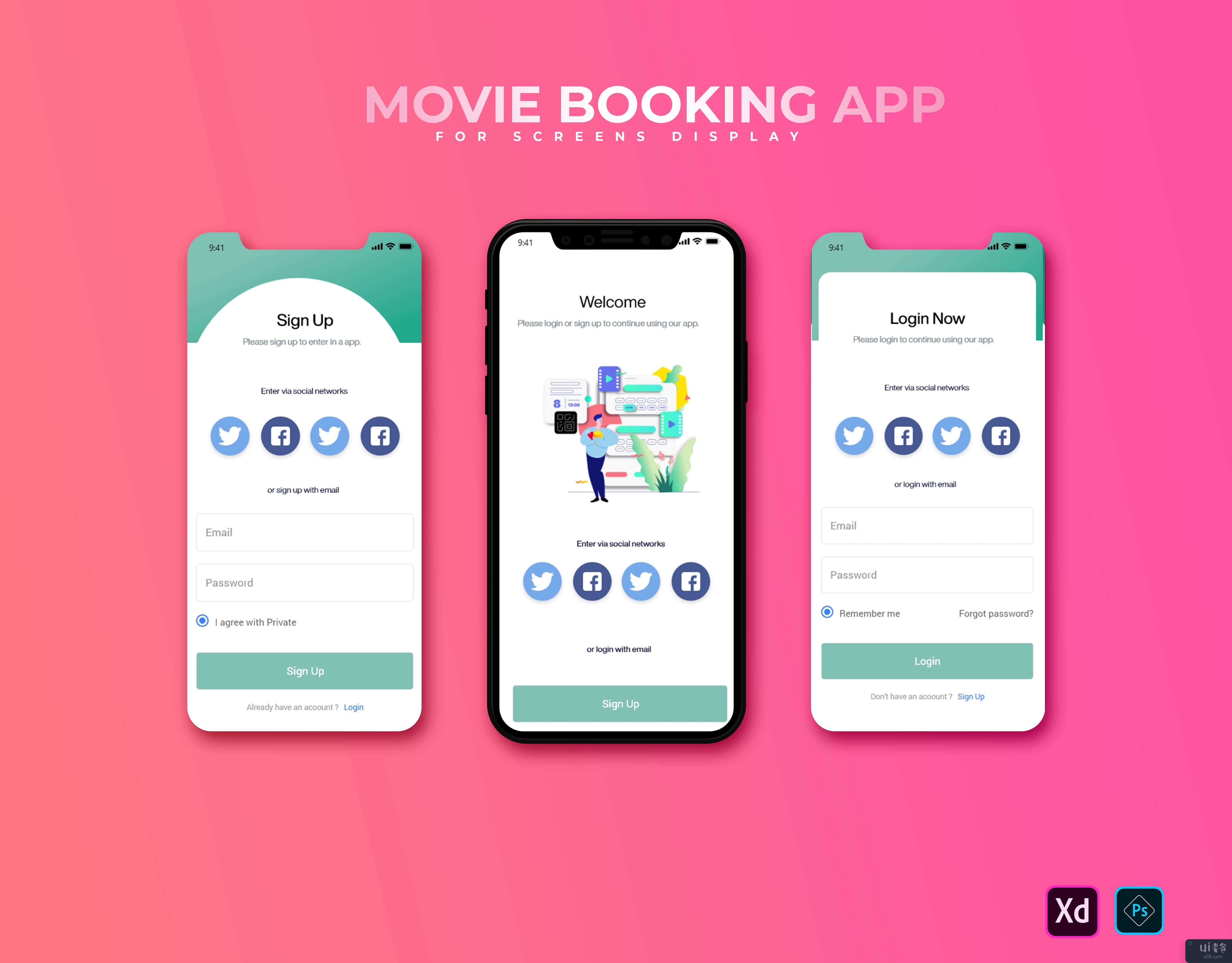 电影票预订应用程序(Movie Ticket Booking app)插图3