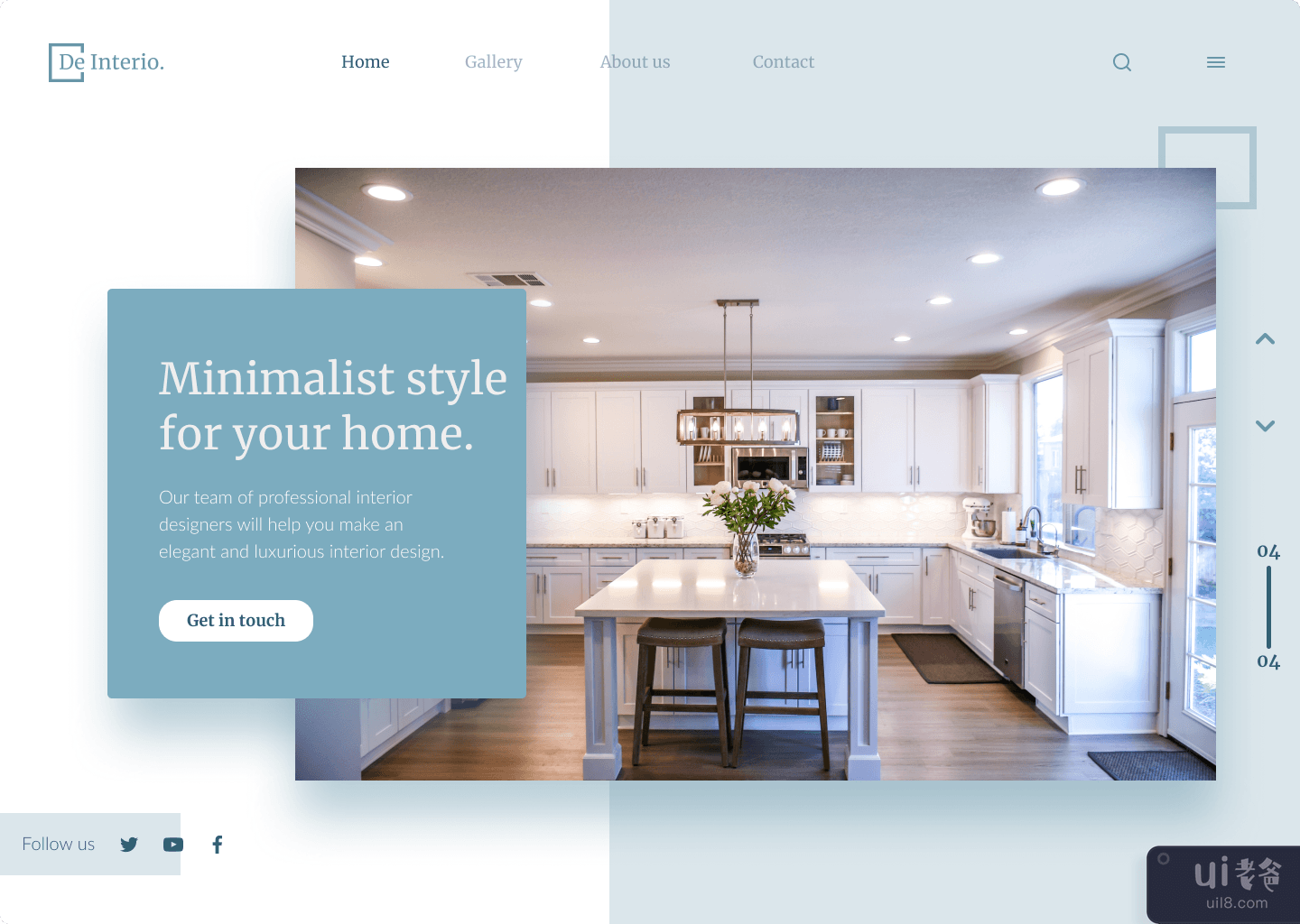 室内设计网站标题(Interior design website header)插图
