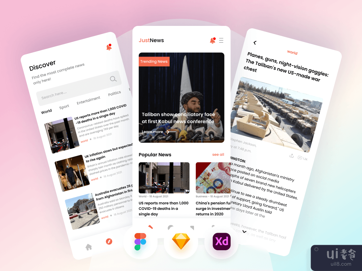 新闻和文章移动应用程序(News And Article Mobile App)插图6